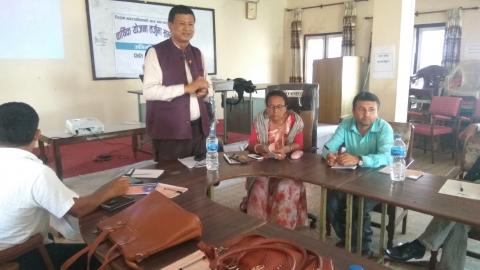 नगर प्रमुख द्वारा कार्यक्रम उद्घाटन गरिदै 