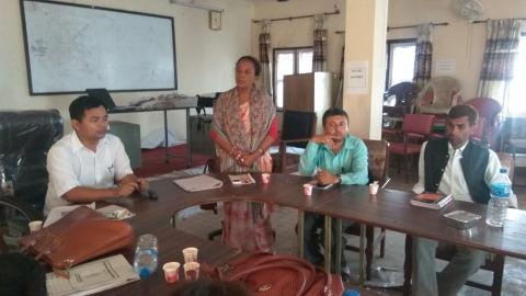 उप प्रमुख द्वारा कार्यक्रम को  गरिदै 