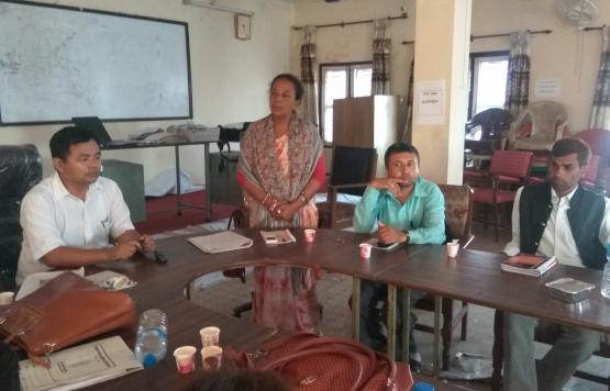 उप प्रमुख द्वारा कार्यक्रम को  गरिदै 