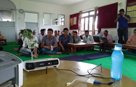 कार्यशालामा  मा उपस्तित विभिन्न बिषयगत साखा का प्रतिनिधि हरु 